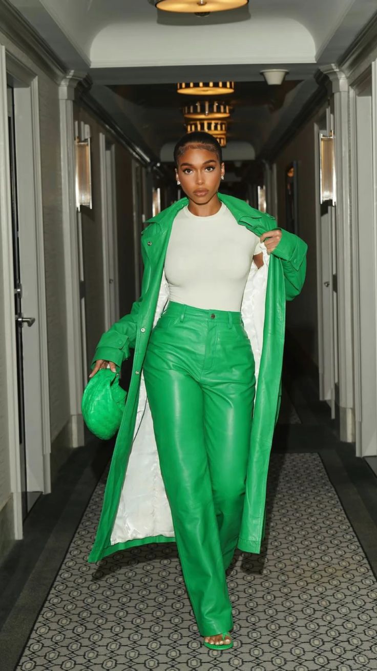 Green Pants with Matching Coat